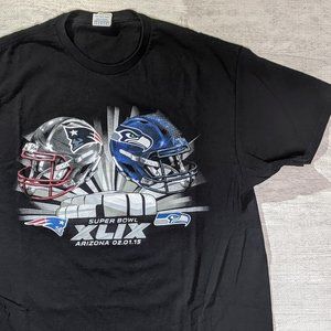 Superbowl XLIX Patriots vs. Seahawks Tee (E19)